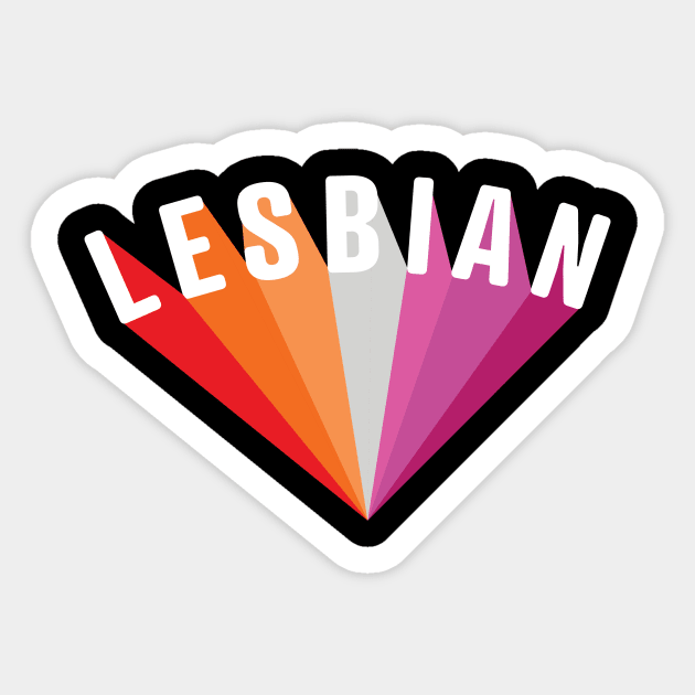 Lesbian Pride Shadow Sticker by lavenderhearts